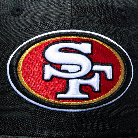 New Era 59Fifty San Francisco 49ers 75th Anniversary Patch Hat - Black Camo New Era