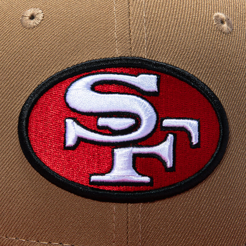 New Era 59Fifty San Francisco 49ers 80th Anniversary Patch Hat - Khaki, Red New Era