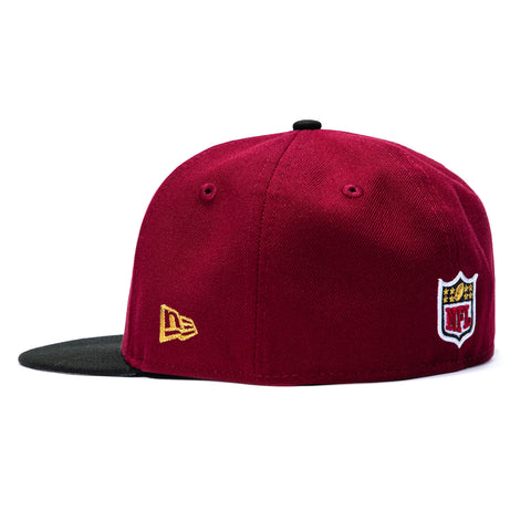 New Era 59Fifty San Francisco 49ers 80th Anniversary Patch Hat - Cardinal, Black New Era