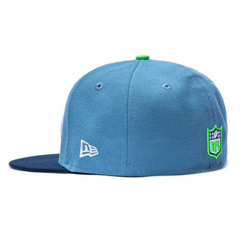 New Era 59Fifty Seattle Seahawks 50th Anniversary Patch Hat - Indigo, Navy New Era