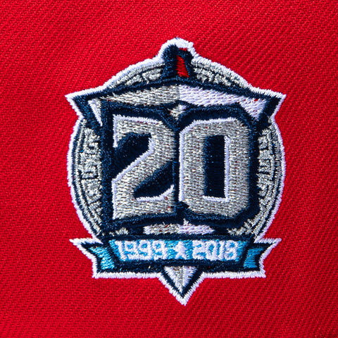 New Era 59Fifty Tennessee Titans 20th Anniversary Patch Hat - Red New Era