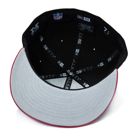 New Era 59Fifty Washington Commanders NFL Logo Patch Alternate Hat - Black, Cardinal New Era