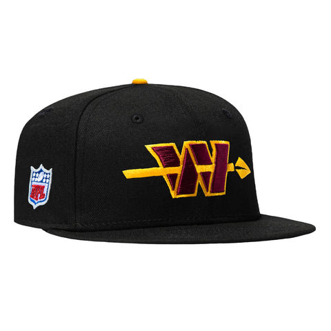 New Era 59Fifty Washington Commanders NFL Logo Patch Alternate Hat - Black New Era