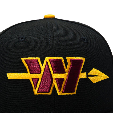 New Era 59Fifty Washington Commanders NFL Logo Patch Alternate Hat - Black New Era