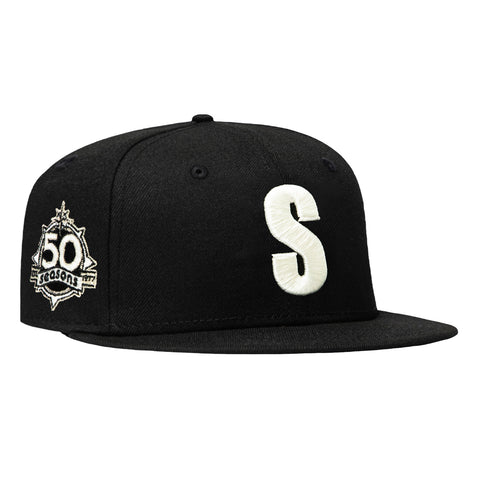 New Era 59Fifty Seattle Mariners 50th Anniversary Patch Steel Hat - Black New Era