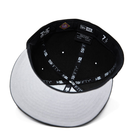 New Era 59Fifty Seattle Mariners 50th Anniversary Patch Steel Hat - Black New Era
