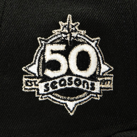 New Era 59Fifty Seattle Mariners 50th Anniversary Patch Steel Hat - Black New Era