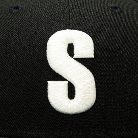 New Era 59Fifty Seattle Mariners 50th Anniversary Patch Steel Hat - Black New Era