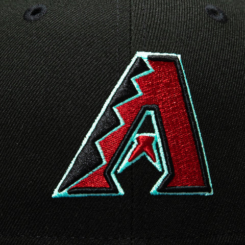 New Era 59Fifty Arizona Diamondbacks Inaugural Patch A Hat - Black, Purple, Sedona Red, Mint New Era
