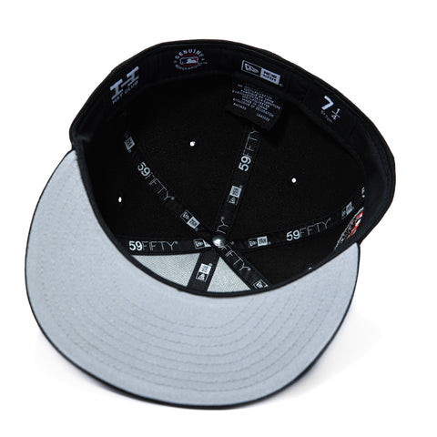New Era 59Fifty Molten Lava Los Angeles Dodgers Back to Back Champions Patch Hat - Black New Era