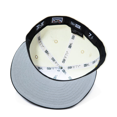 New Era 59Fifty Molten Lava Arizona Diamondbacks 20th Anniversary Patch A Hat - White, Black New Era