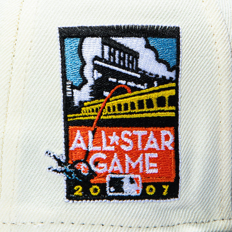 New Era 59Fifty Molten Lava San Francisco Giants 2007 All Star Game Patch Hat - White, Black New Era