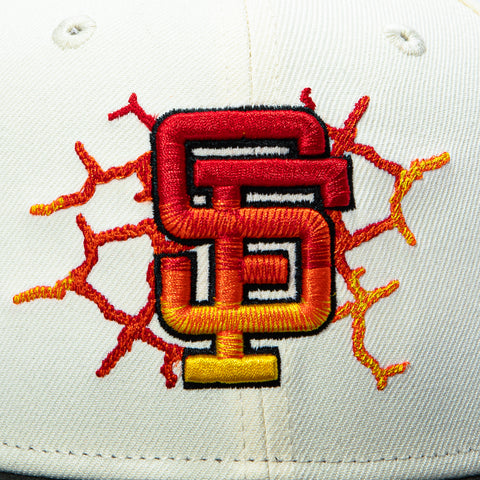 New Era 59Fifty Molten Lava San Francisco Giants 2007 All Star Game Patch Hat - White, Black New Era
