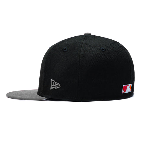 New Era 59Fifty Molten Lava Philadelphia Phillies 2009 World Series Patch Hat - Black, Graphite New Era