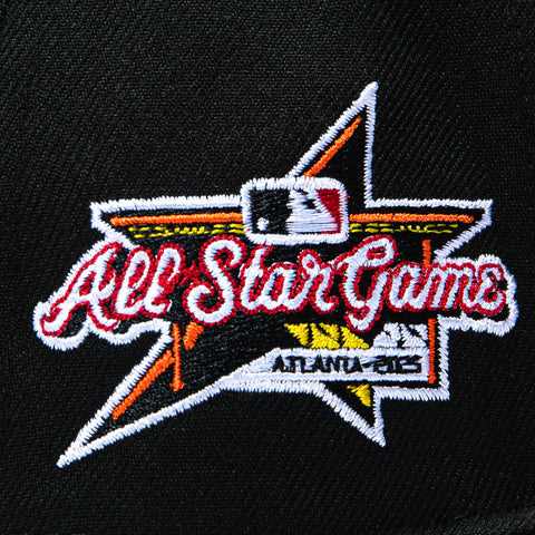New Era 59Fifty Molten Lava Atlanta Braves 2025 All Star Game Patch Hat - Black, Red New Era