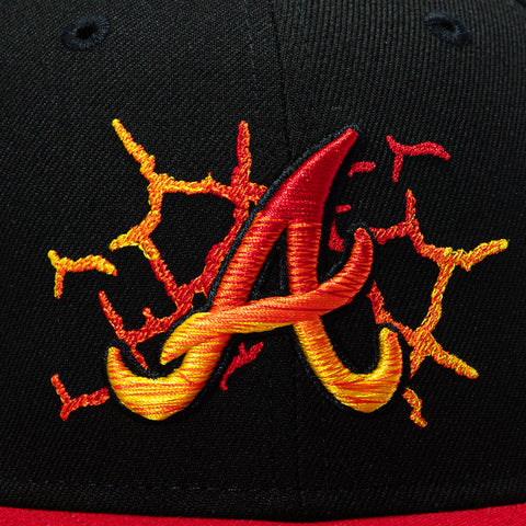 New Era 59Fifty Molten Lava Atlanta Braves 2025 All Star Game Patch Hat - Black, Red New Era
