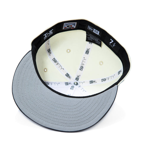 New Era 59Fifty Molten Lava Los Angeles Angels 60th Anniversary Patch Hat - White, Graphite New Era