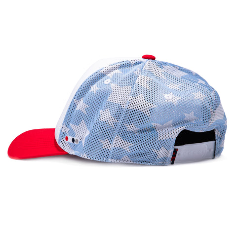 Fan Ink USA Soccer Making History Trucker Snapback Hat -  White, Red, Royal Fan Ink