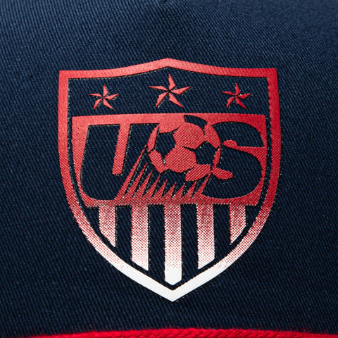 Fan Ink USA Soccer Atmosphere Trucker Snapback Hat -  Navy Fan Ink