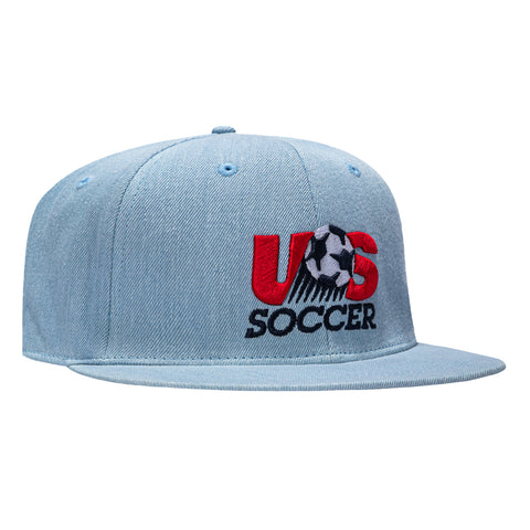 Fan Ink USA Soccer Making History Snapback Hat - Denim Fan Ink