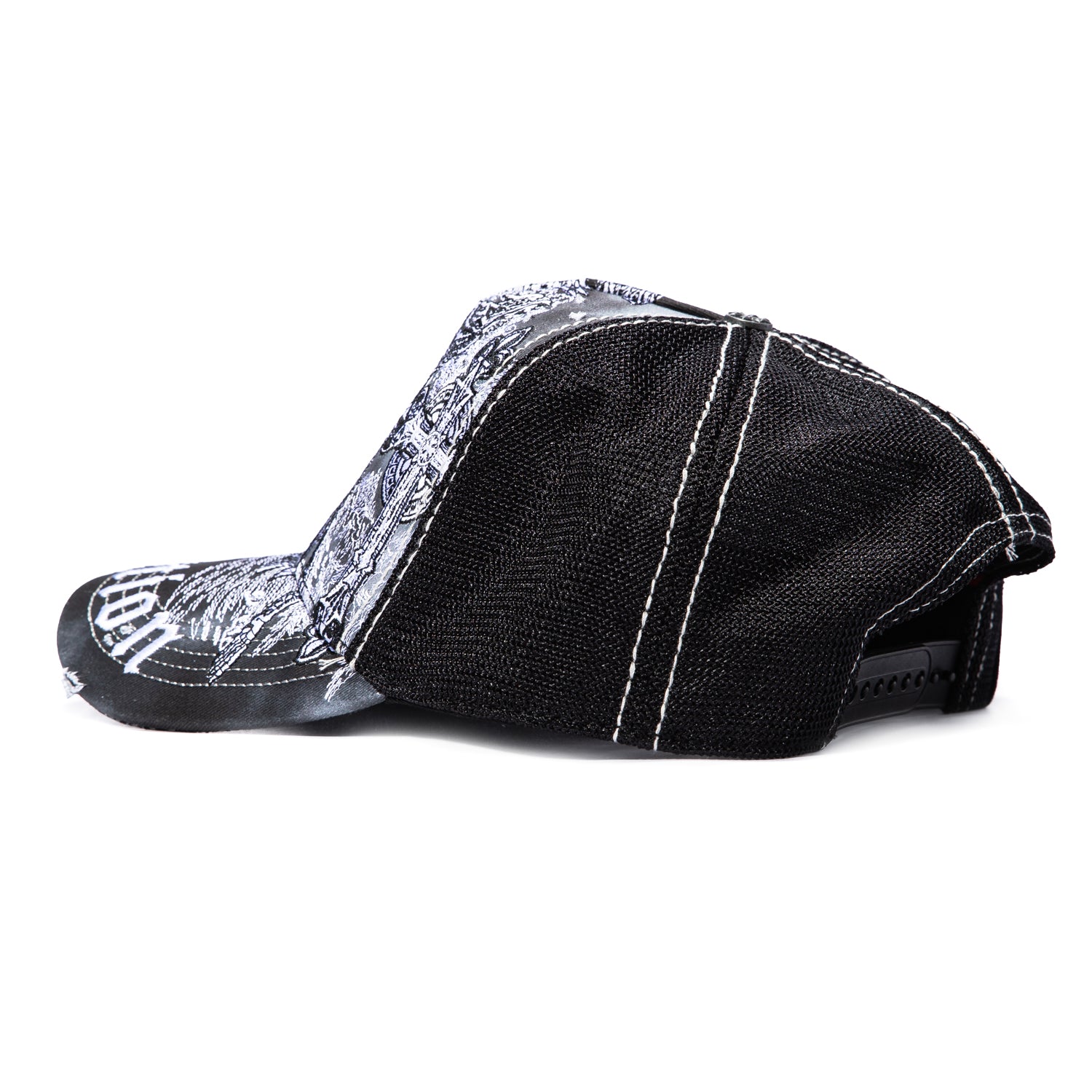 Affliction Mortal Veil Trucker Snapback Hat - Black – Hat Club