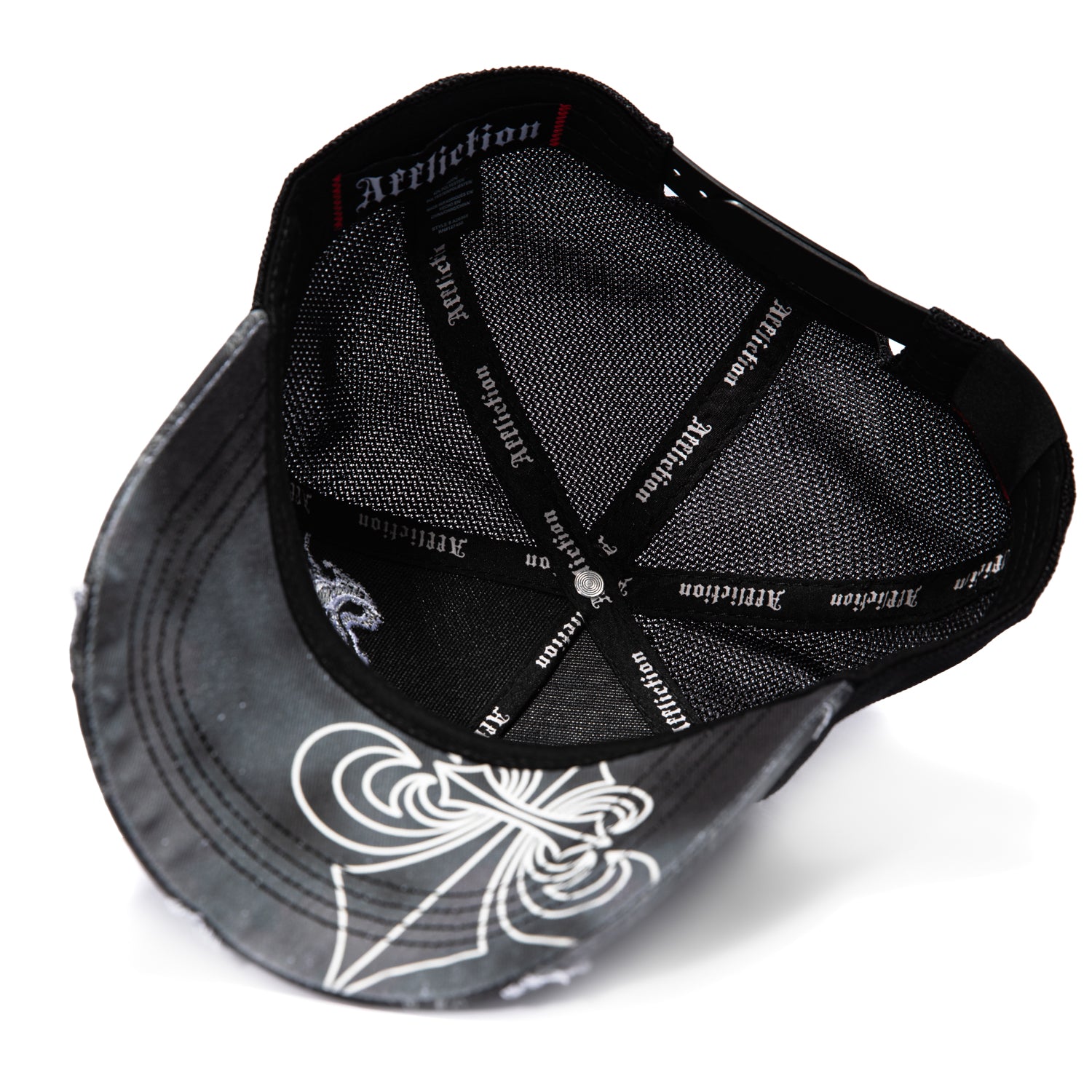 Affliction Jump Trucker Snapback Hat - Black – Hat Club