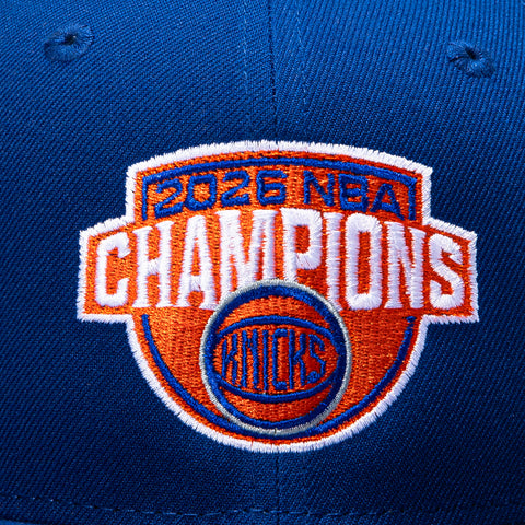 New Era 9Fifty New York Knicks 2026 NBA Champions Shield Snapback Hat - Royal New Era