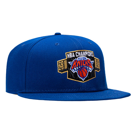 New Era 9Fifty New York Knicks 2026 NBA Champions Crest Snapback Hat - Royal