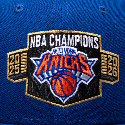 New Era 9Fifty New York Knicks 2026 NBA Champions Crest Snapback Hat - Royal New Era