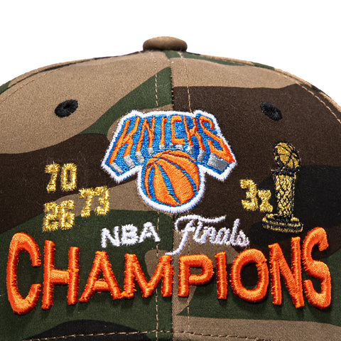Mitchell & Ness New York Knicks 3x NBA Champions Snapback Hat - Camo Mitchell and Ness