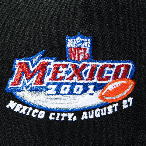 New Era 9Fifty A-Frame Black Dome Las Vegas Raiders 2001 Mexico Patch Snapback Pre-Curved Hat - Black New Era