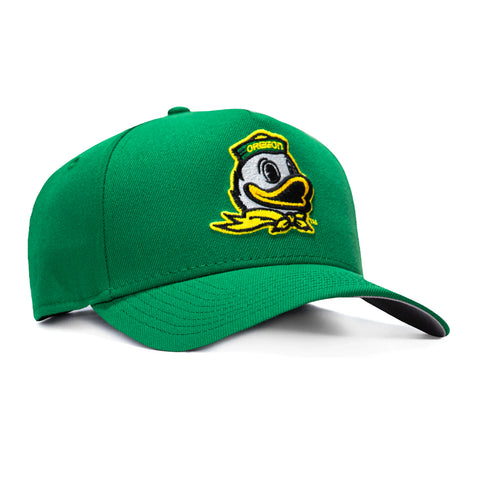 New Era 9Forty A-Frame Oregon Ducks Mascot Snapback Hat - Kelly Green New Era
