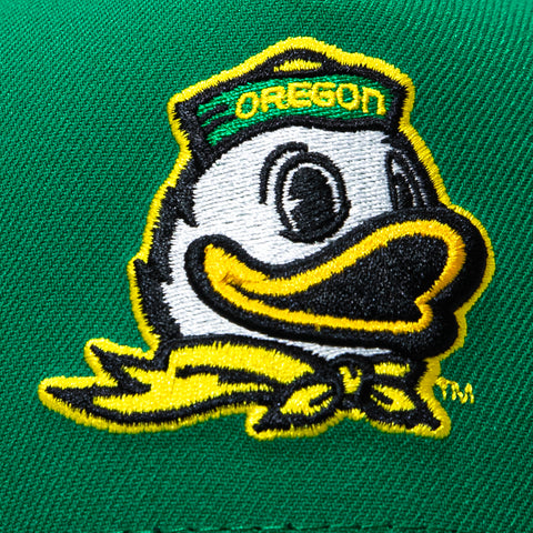 New Era 9Forty A-Frame Oregon Ducks Mascot Snapback Hat - Kelly Green New Era