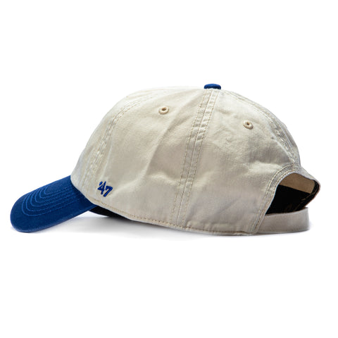 47 Brand Los Angeles Dodgers Ice Cream Swirl Cleanup Strapback Adjustable Hat - Stone, Royal 47 Brand
