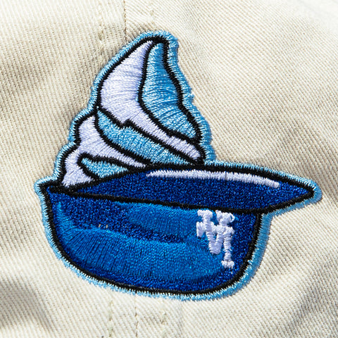 47 Brand Los Angeles Dodgers Ice Cream Swirl Cleanup Strapback Adjustable Hat - Stone, Royal 47 Brand