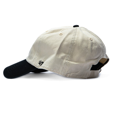 47 Brand New York Yankees Ice Cream Swirl Cleanup Strapback Adjustable Hat - Stone, Navy 47 Brand