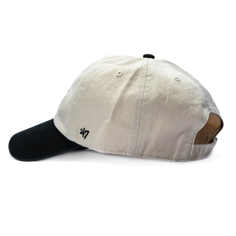 47 Brand San Francisco Giants Ice Cream Swirl Cleanup Strapback Adjustable Hat - Stone, Black 47 Brand