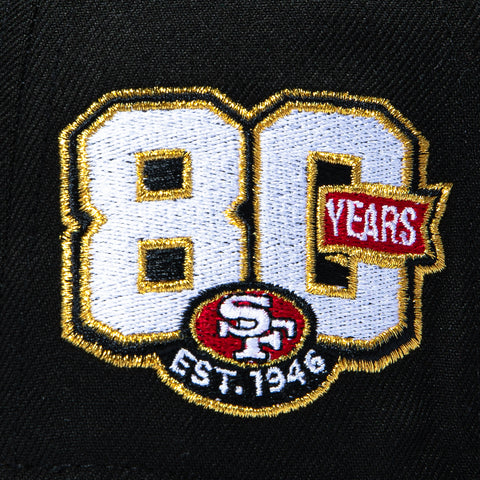BLK DOME 5950 49ERS 80TH HELMET BLK New Era