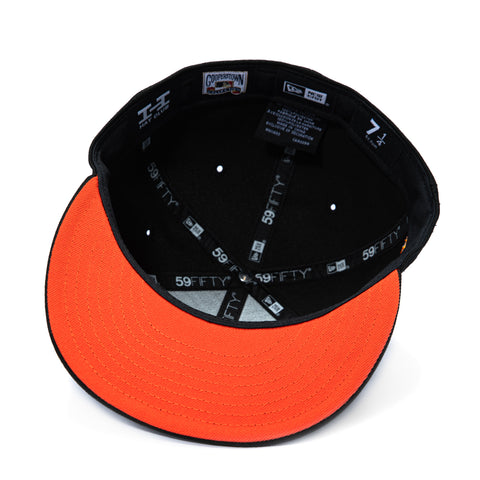 New Era 59Fifty Arizona Diamondbacks Inaugural Patch D Orange UV Glow in the Dark Hat - Black New Era
