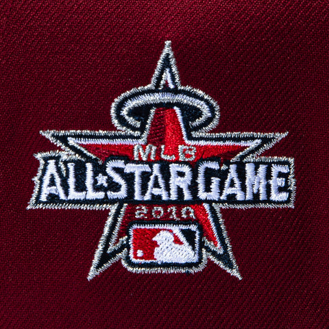 New Era 9Forty A-Frame Los Angeles Angels 2010 All Star Game Patch Cherub Snapback Hat - Cardinal New Era