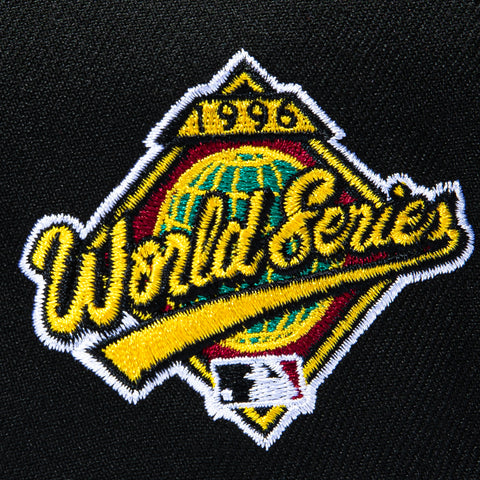 New Era 9Forty A-Frame New York Yankees 1996 World Series Patch Lucky Cat Pink UV Snapback Hat - Black New Era