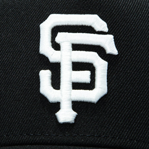 New Era 9Forty A-Frame San Francisco Giants 2010 World Series Patch Orange UV Glow in the Dark Snapback Hat - Black New Era