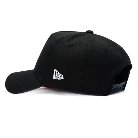 New Era 9Forty A-Frame Los Angeles Angels 2010 All Star Game Patch Orange UV Glow in the Dark Snapback Hat - Black New Era