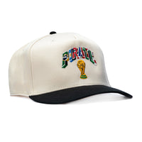 Pirate Worldwide Trophy Snapback Hat - Cream, Black Pirate Worldwide