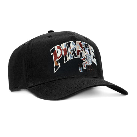 Pirate Worldwide Artist At Work Snapback Hat - Black Pirate Worldwide