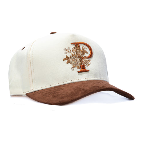Pirate Worldwide Garden P Snapback Hat - Cream, Brown Pirate Worldwide