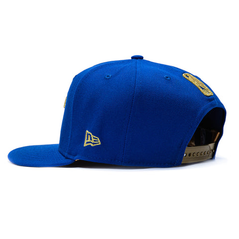 New Era 9Fifty New York Knicks 2026 NBA Champions Patch Ring Ceremony Snapback Pre-Curved Hat - Royal New Era