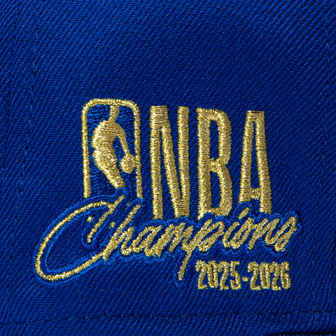 New Era 9Fifty New York Knicks 2026 NBA Champions Patch Ring Ceremony Snapback Pre-Curved Hat - Royal New Era