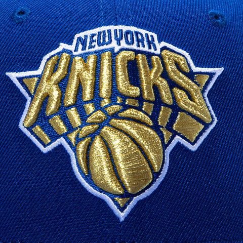 New Era 9Fifty New York Knicks 2026 NBA Champions Patch Ring Ceremony Snapback Pre-Curved Hat - Royal New Era