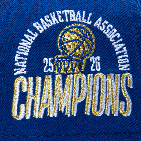 New Era 9Twenty New York Knicks 2026 NBA Champions Patch Ring Ceremony Trophy Strapback Hat - Royal New Era